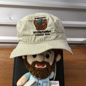 Moose McGillycuddys Cotton Khaki Old Lahaina Town Maui Bucket Hat Size S/M